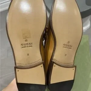 Gucci | Shoes | Gucci Mens Brown And Cream Slipon Loafers  display picture 2